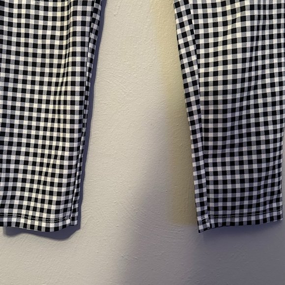 Princess Polly Women's Iggy Gingham Pants in White and Black Size 8 - Picture 5 of 16
